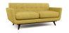 Buy Scandinavian design Milton Sofa (2 seats) - Fabric Yellow 55628 - prices