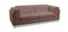 Buy Cava Design Sofa (2 seats) - Faux Leather Coffee 16611 - in the UK