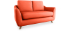 Gustavo Scandinavian Style Sofa - Fabric - Orange