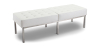 Buy Kanel Bench (3 seats) - Faux Leather White 13216 - prices