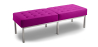 Buy Kanel Bench (3 seats) - Faux Leather Fuchsia 13216 home delivery