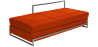 Buy Daybed - Faux Leather Orange 15430 - in the UK