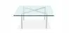 Buy City Coffee Table - Square - 12mm Glass  Steel 13307 - in the UK