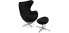 Buy Bold Chair with Ottoman - Fabric Black 13657 - in the UK