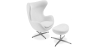 Buy Bold Chair with Ottoman - Fabric White 13657 - prices
