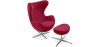 Buy Bold Chair with Ottoman - Fabric Red 13657 in the United Kingdom
