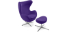 Buy Bold Chair with Ottoman - Fabric Mauve 13657 home delivery