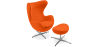 Buy Bold Chair with Ottoman - Fabric Orange 13657 with a guarantee