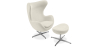 Buy Bold Chair with Ottoman - Fabric Ivory 13657 - in the UK