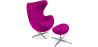 Buy Bold Chair with Ottoman - Fabric Fuchsia 13657 - prices