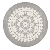 Buy Round Design Rug - Wool - 210cm - Ruma Light grey 58289 - in the UK