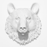 Buy Wall Decoration - White Bear Head - Ika White 55732 - in the UK