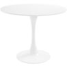Buy Round Tulipa Table in Fiberglass - 90cm White 15417 - in the UK
