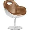 Buy Tulip Aviator Armchair - Premium Leather Brown 25623 - prices