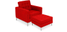 Buy Kanel Armchair with Matching Ottoman - Cashmere Red 16513 in the United Kingdom