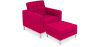 Buy Kanel Armchair with Matching Ottoman - Cashmere Fuchsia 16513 - in the UK
