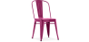 Buy Dining chair Bistrot Metalix Industrial Square Metal - New Edition Mauve 32871 home delivery