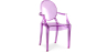 Buy Dining chair Louis King Design Transparent Purple transparent 16461 in the United Kingdom