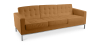 Buy Design Sofa Kanel  (3 seats) - Premium Leather Light brown 13247 at MyFaktory