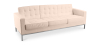 Buy Design Sofa Kanel  (3 seats) - Premium Leather Ivory 13247 at MyFaktory