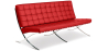 Buy City Sofa (3 seats) - Premium Leather Red 13266 in the United Kingdom