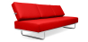 Buy Sofa Bed SQUAR (Convertible) - Premium Leather Red 14622 with a guarantee