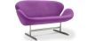 Buy Swin Sofa (2 seats) - Fabric Mauve 13911 - in the UK