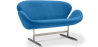 Buy Swin Sofa (2 seats) - Fabric Dark blue 13911 - in the UK