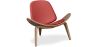 Buy Design Armchair - Scandinavian Armchair - Upholstered in Leather - Luna Brown 16776 at MyFaktory