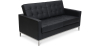 Buy Design Sofa Kanel (2 seats) - Premium Leather Black 13243 - in the UK
