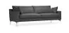 Buy Design Living-room Sofa - 3 seats - Fabric Dark grey 26729 - in the UK