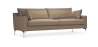 Buy Design Living-room Sofa - 3 seats - Fabric Brown 26729 - prices
