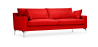 Buy Design Living-room Sofa - 3 seats - Fabric Red 26729 in the United Kingdom