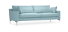 Buy Design Living-room Sofa - 3 seats - Fabric Light blue 26729 home delivery