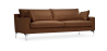 Buy Design Living-room Sofa - 3 seats - Fabric Brown chocolate 26729 with a guarantee