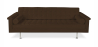Buy Design Sofa Trendy  (3 seats) - Fabric Chocolate 13258 at MyFaktory