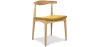 Scandinavian Design Chair CV20 Faux Leather - Yellow