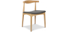 Scandinavian Design Chair CV20 Faux Leather - Dark Gray