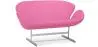 Buy Scandinavian design Swin Sofa (2 seats) - Faux Leather Pink 13912 home delivery