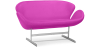 Buy Scandinavian design Swin Sofa (2 seats) - Faux Leather Fuchsia 13912 in the United Kingdom
