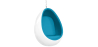 Buy Suspension Ele Chair Style - White Exterior - Fabric Turquoise 16504 at MyFaktory