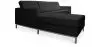 Buy Design Corner Sofa Kanel - Left Angle - Premium Leather Black 15186 - in the UK