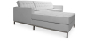 Buy Design Corner Sofa Kanel - Left Angle - Premium Leather Grey 15186 home delivery