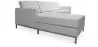 Buy Design Corner Sofa Kanel - Left Angle - Premium Leather Grey 15186 home delivery