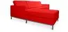 Buy Design Corner Sofa Kanel - Left Angle - Premium Leather Red 15186 with a guarantee
