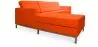 Buy Design Corner Sofa Kanel - Left Angle - Premium Leather Orange 15186 - in the UK