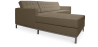 Buy Design Corner Sofa Kanel - Left Angle - Premium Leather Taupe 15186 in the United Kingdom