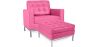 Buy Kanel Armchair with Matching Ottoman - Faux Leather Pink 16514 home delivery