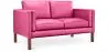 Buy Design Sofa 2332 (2 seats) - Faux Leather Pink 13921 - prices