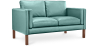 Buy Design Sofa 2332 (2 seats) - Faux Leather Pastel green 13921 in the United Kingdom